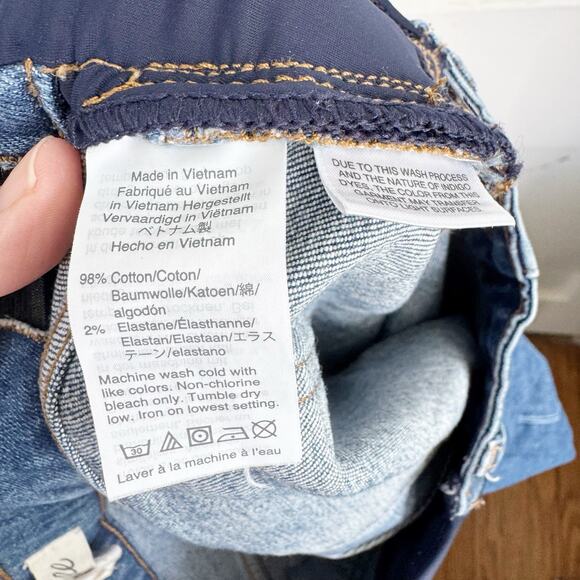 Madewell The Maternity Side Panel Slim Boy Jean Adjustable Edition Pull On 26 - Picture 10 of 11